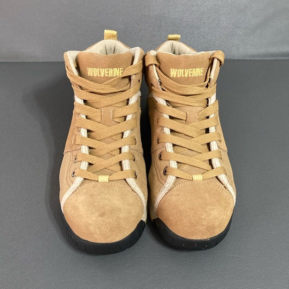 Wolverine Camel High-Top shoe with composite toe- womens 7.5 - Picture 2 of 7